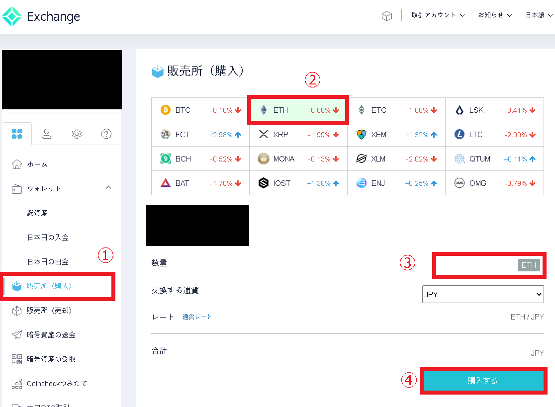コインチェック購入