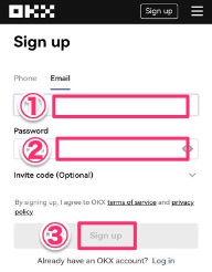 OKX登録方法1