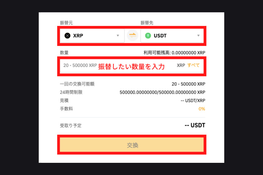 Bybit　レバレッジ「通貨の振替4」