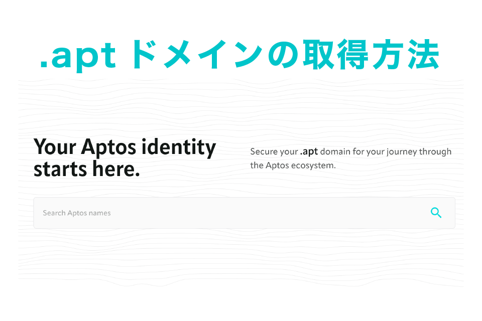 .aptドメインの取得方法を解説