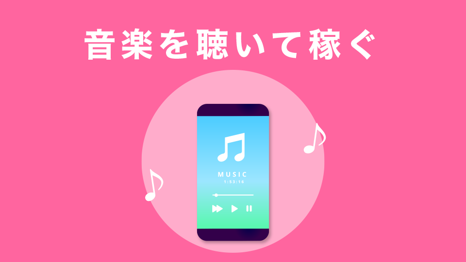 音楽を聴いて稼ぐ