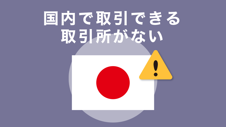 国内取引所にはまだ上場されていない