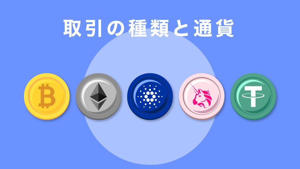 取引の種類と通貨