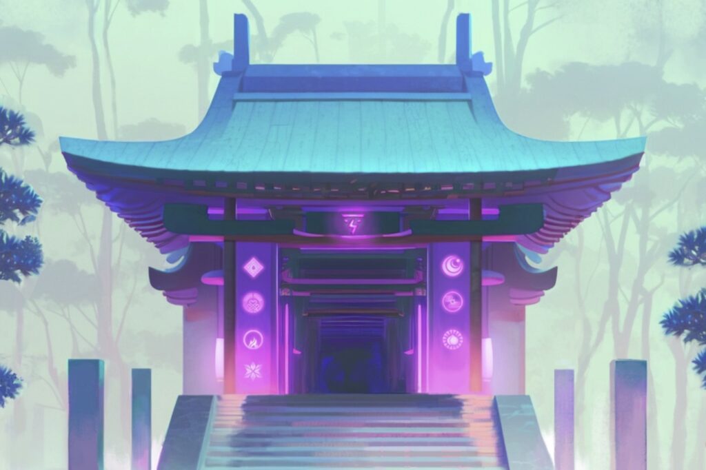 DenDekaDen　神社イメージ