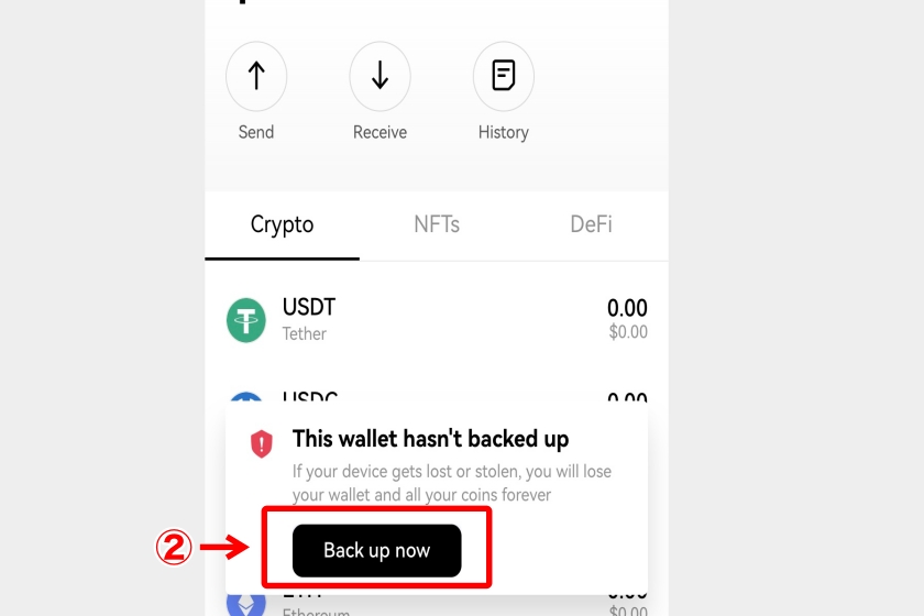 OKX Web3 Wallet「ブラウザ版新たにウォレット作成7」