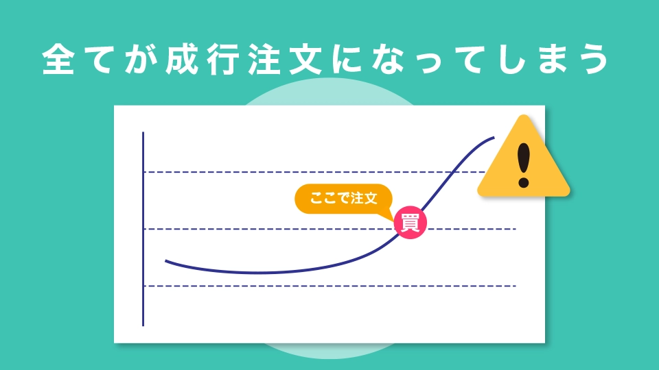 全てが成行注文になってしまう