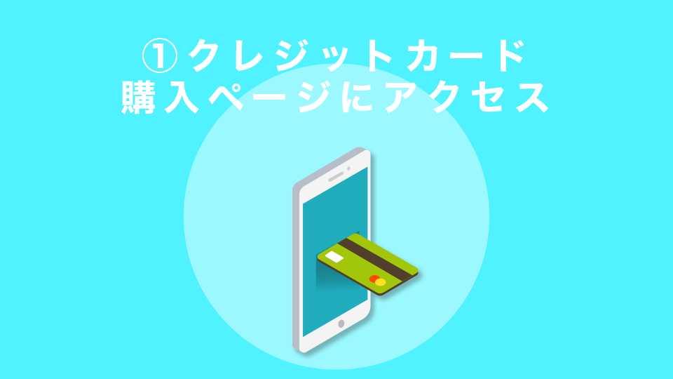 STEP1：クレジットカード購入ページにアクセス