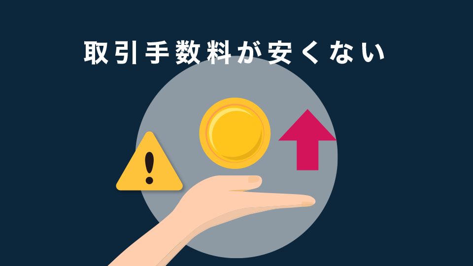 取引手数料が安くない