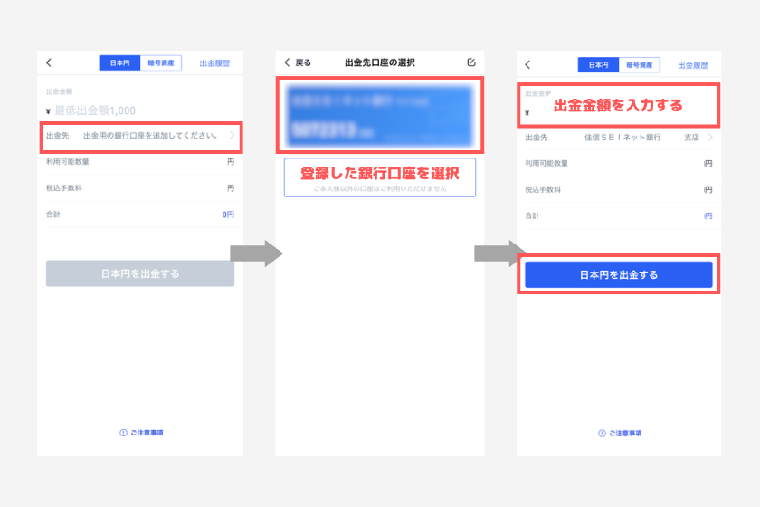 BitTrade（ビットトレード）仮想通貨　出金方法　出金手続き