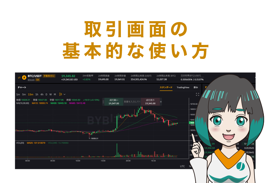 Bybit(バイビット)取引画面の基本的な使い方