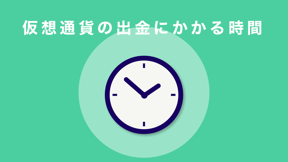 仮想通貨の出金にかかる時間