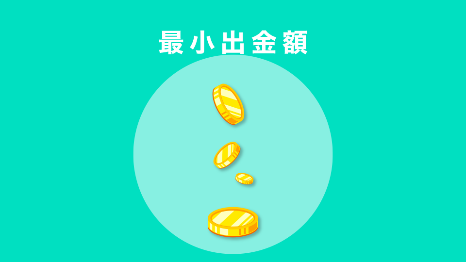 最小出金額