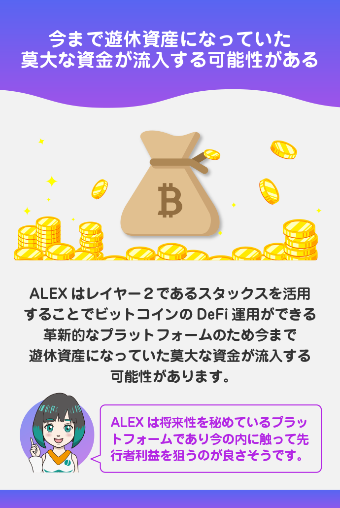 ビットコインの莫大で潜在的な資金が流入する可能性があり、将来性が高い