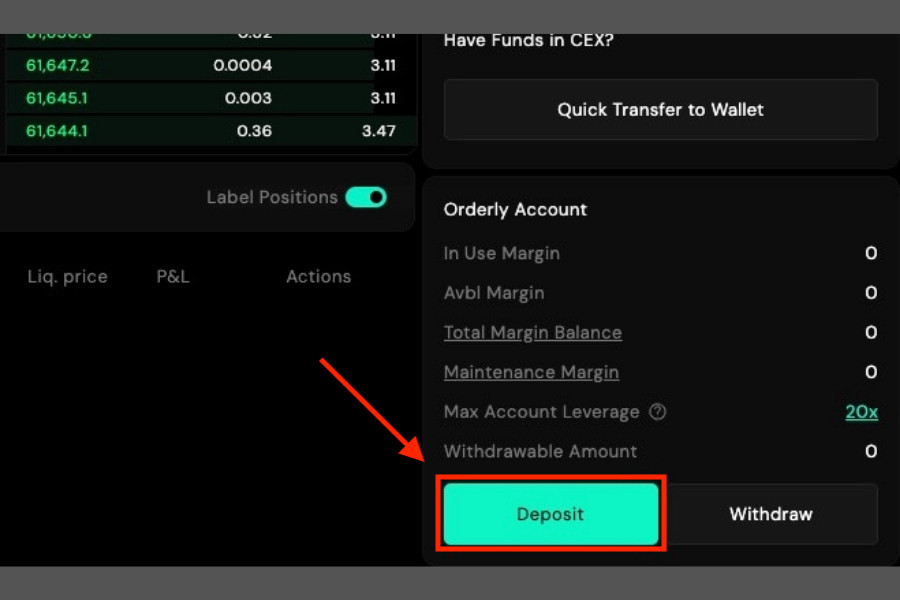 LogX「入金ボタン」