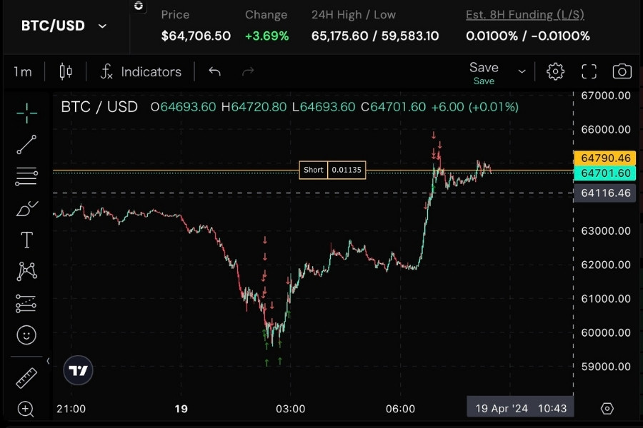 LogX「TradingViewの画面」