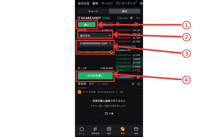 画像07：gcakeとは「BybitでGCAKEの買い方」