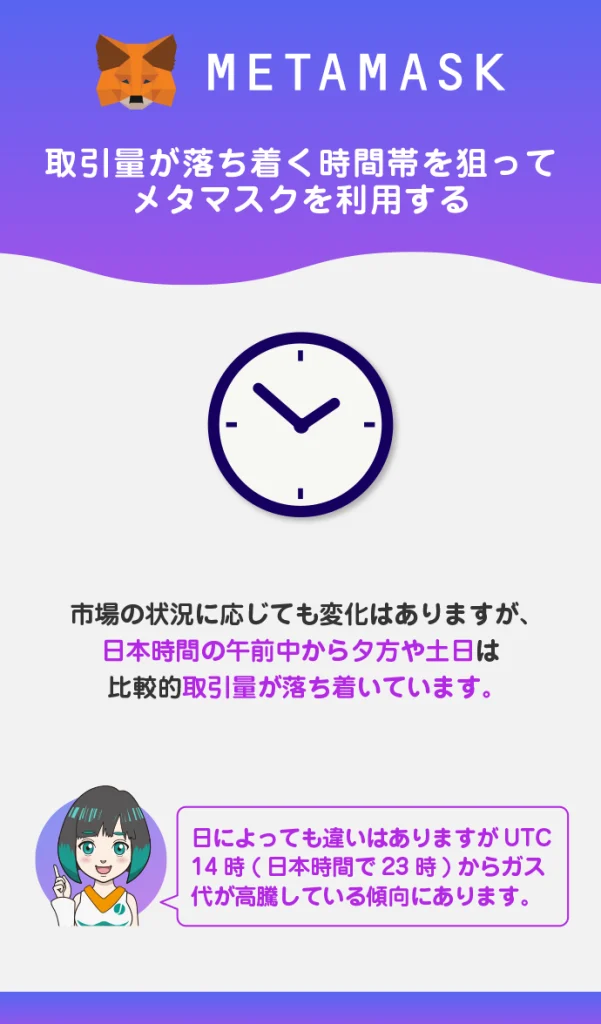 取引量が多い時間帯に利用している