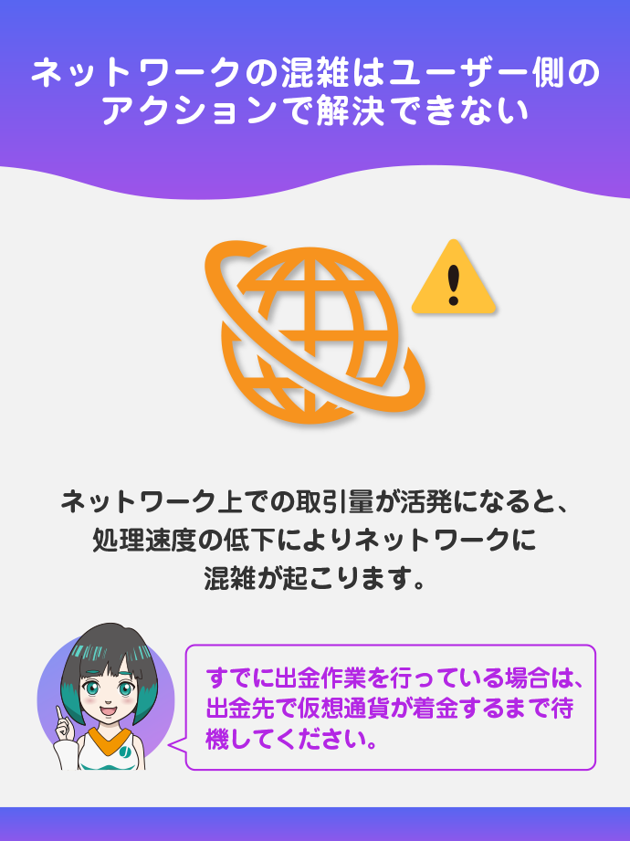 ネットワークが混雑している