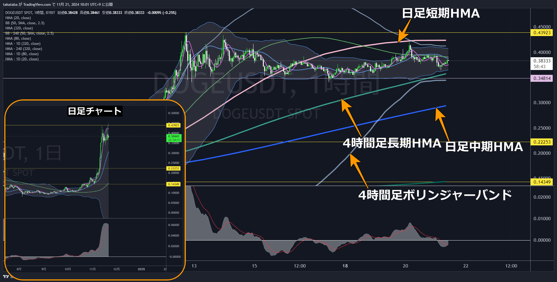 DOGEUSDT1時間足-2024-11-21