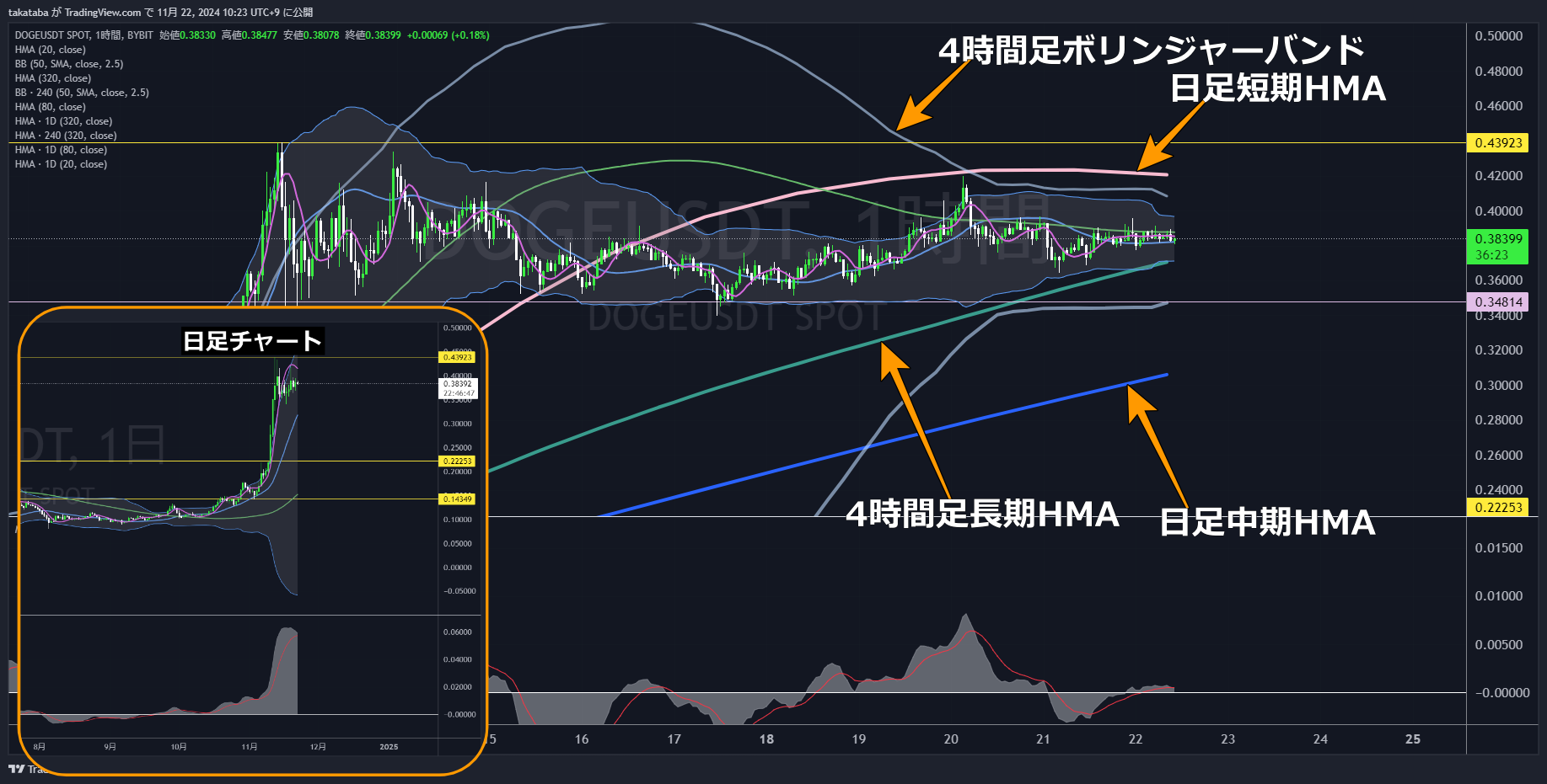 DOGEUSDT1時間足-2024-11-22