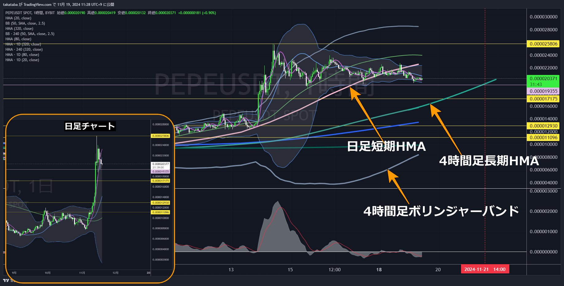 PEPE1時間足-2024-11-19