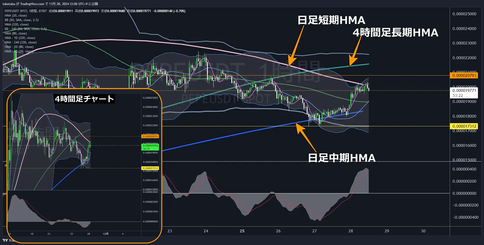 PEPEUSDT1時間足-2024-11-28