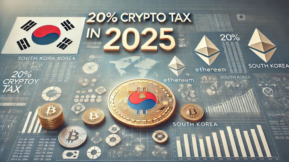 韓国、2025年から仮想通貨利益に20%課税｜非課税枠を20倍に拡大