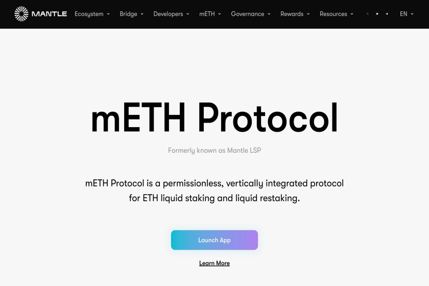 mETH Protocol公式サイト