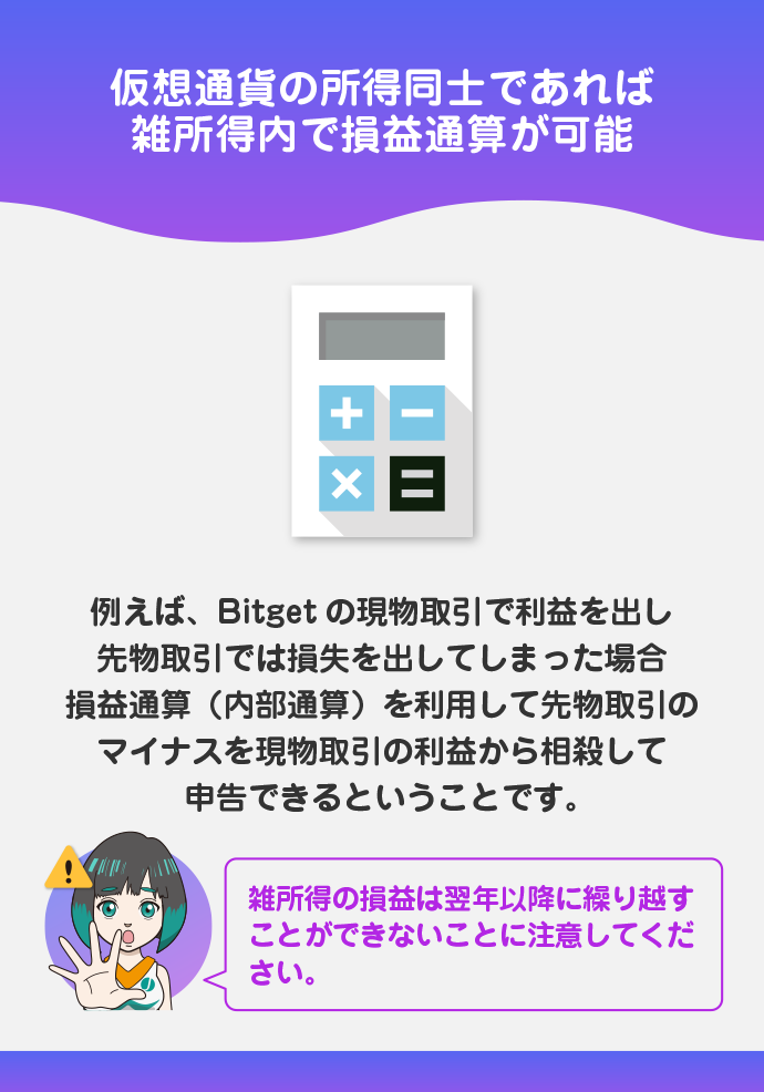 損益通算(内部通算)を利用して節税する
