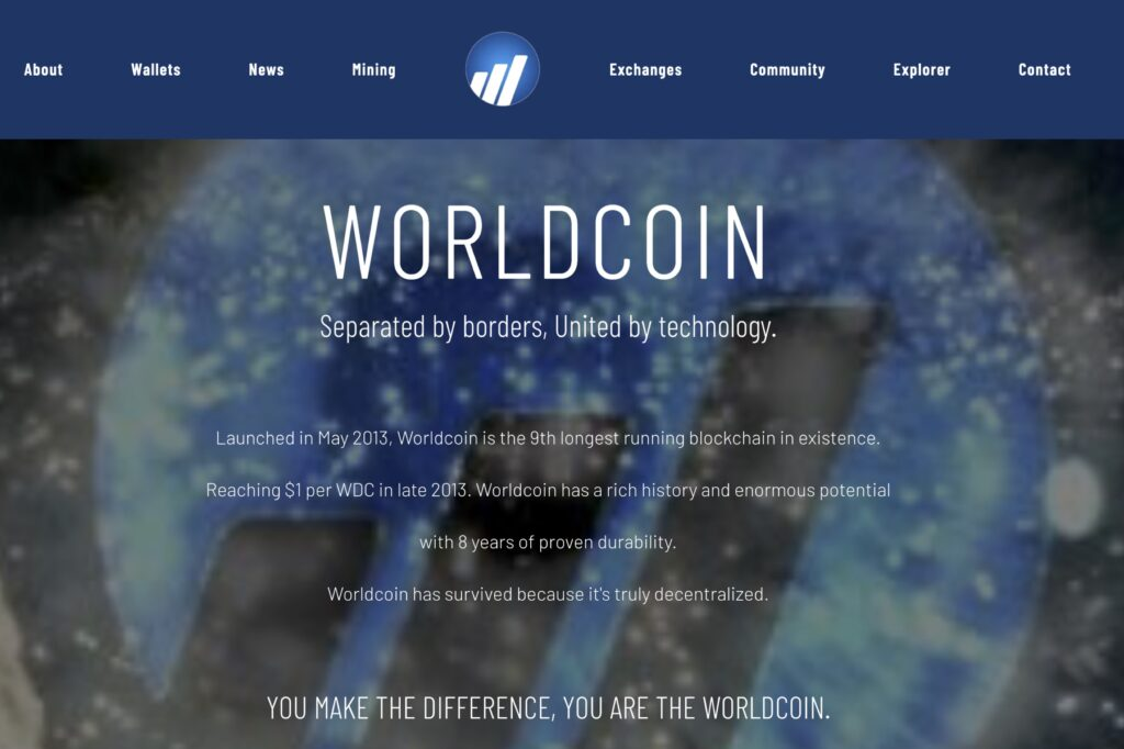 別のWorldCoin HP