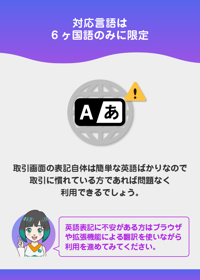 日本語表記に対応していない