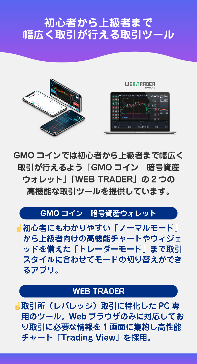 高機能な取引ツール