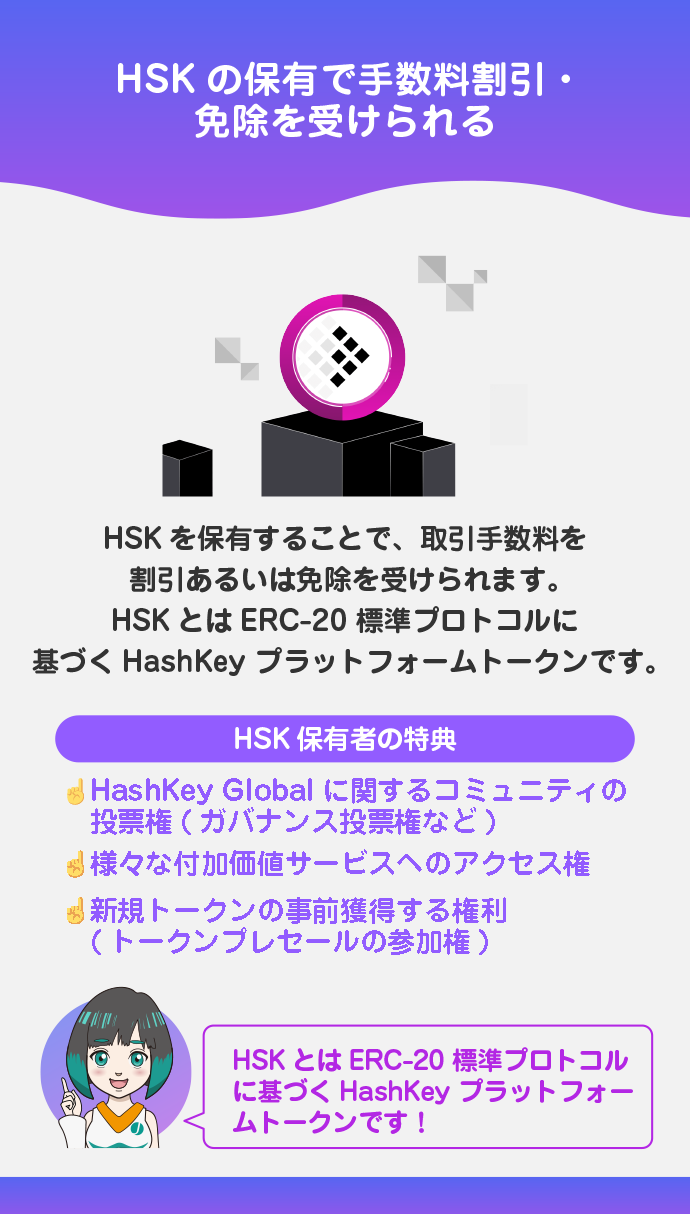 HSKの保有で手数料割引・免除を受けられる