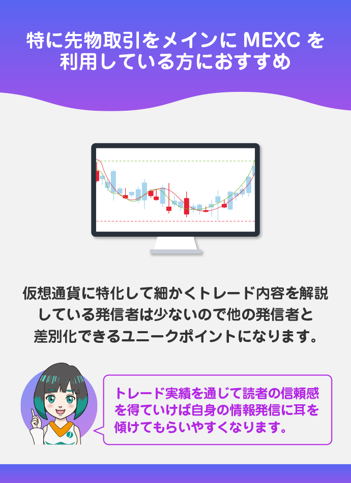 トレード実績を公開して読者の信頼感を得る