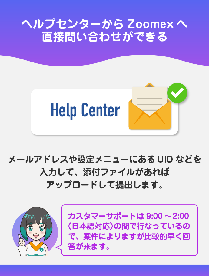 運営側へ問い合わせする