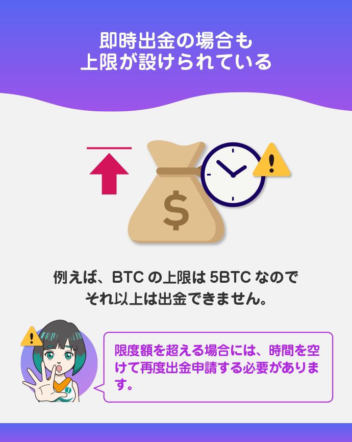 即時出金限度額を超えている