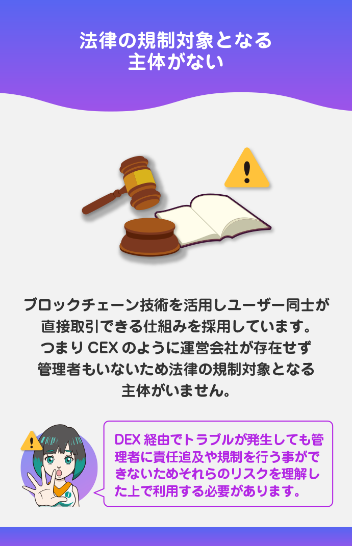 法律が整備されていない
