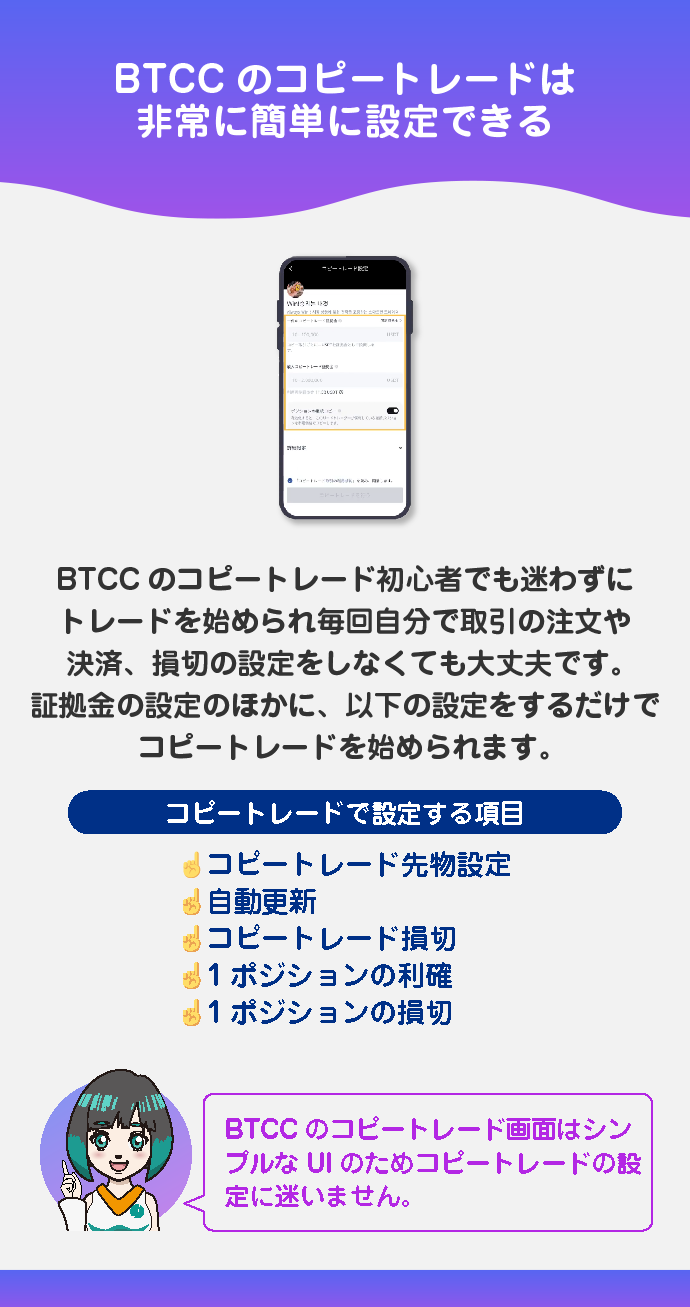 簡単設定でトレードにつまずかない