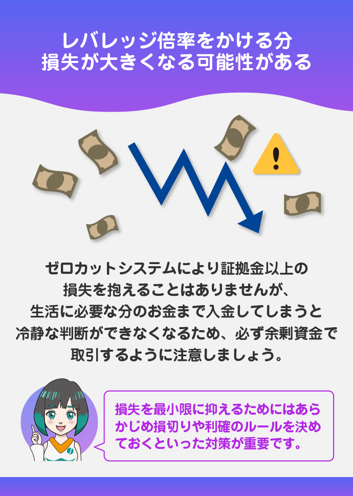 損失が大きくなる可能性がある