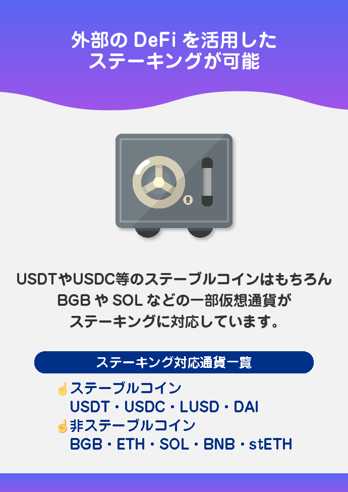 ステーキング機能