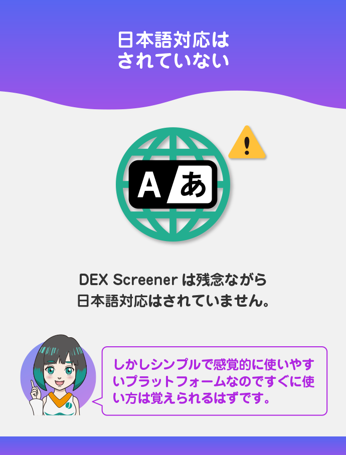 日本語対応されていない