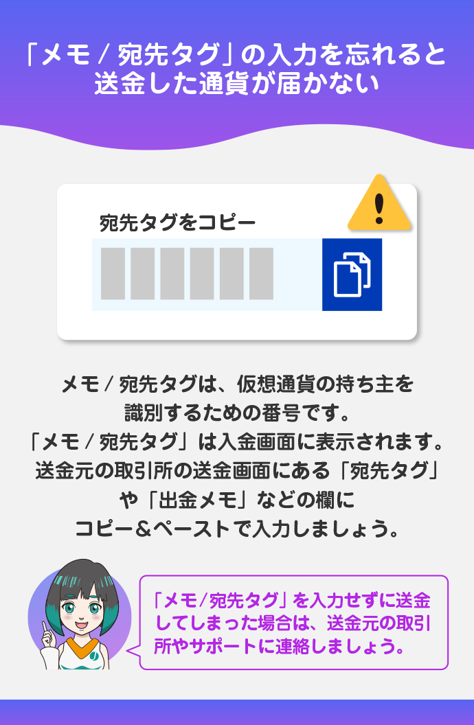 メモ / 宛先タグが未入力