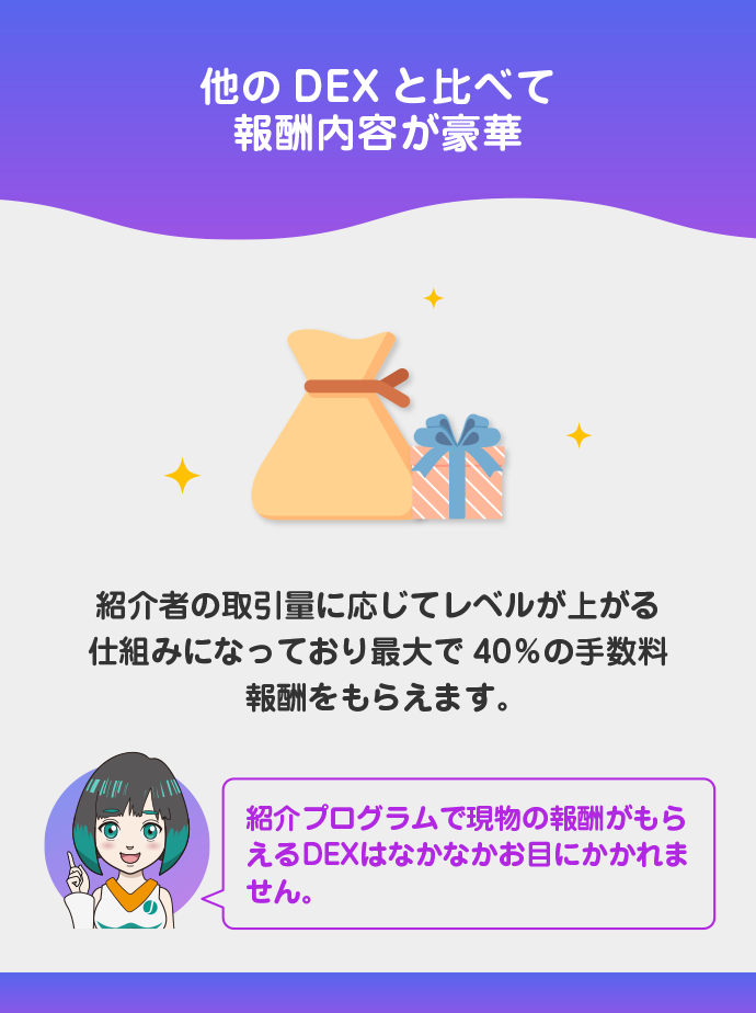 紹介プログラムの報酬内容が豪華