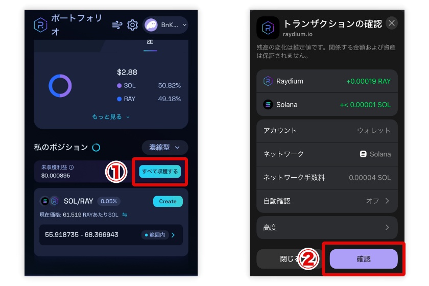 Raydium「ポートフォリオ2」