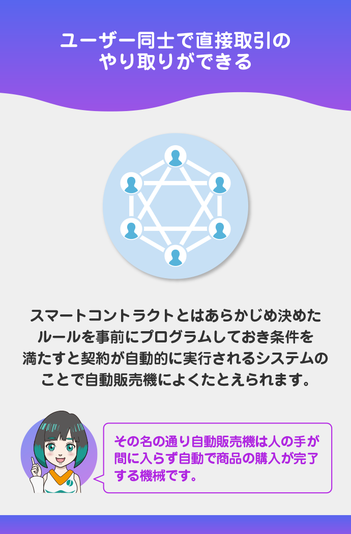 DEX(分散型取引所)である