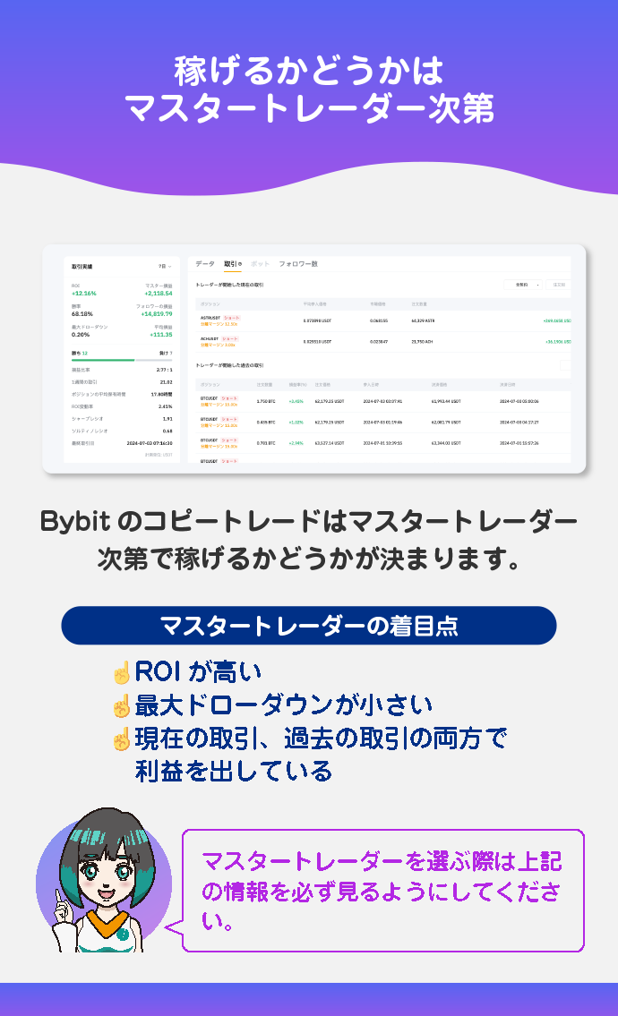 マスタートレーダー情報の見方
