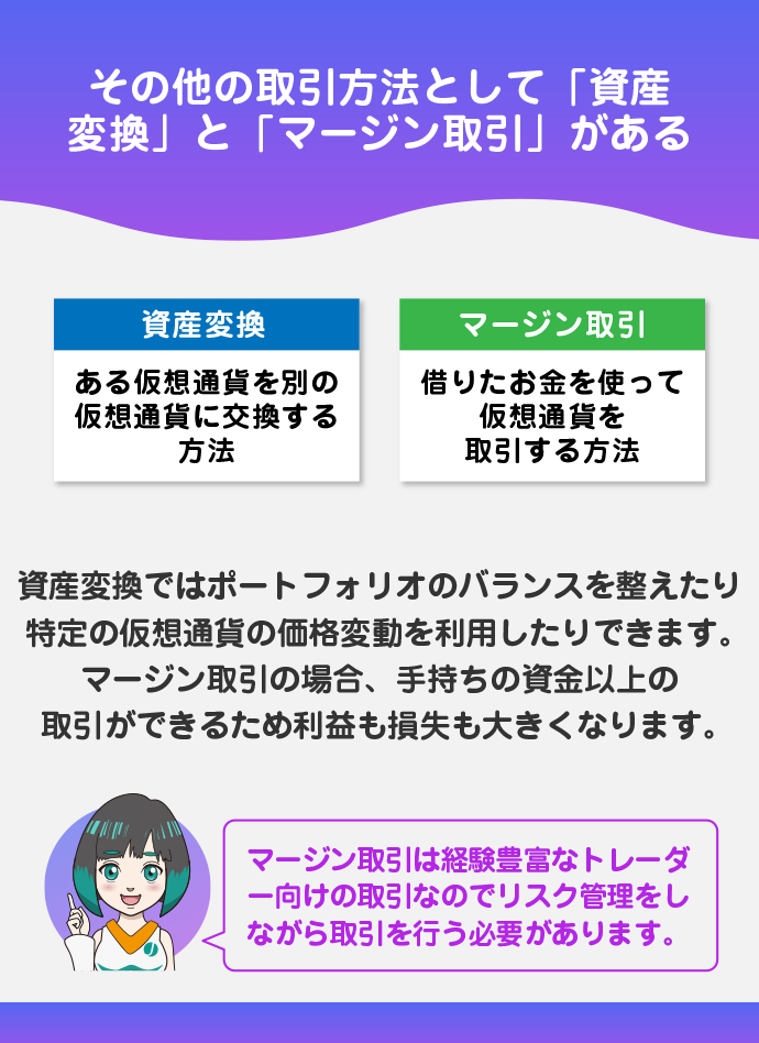 その他の現物取引(資産変換・マージン取引)