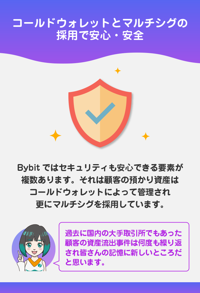 Bybitのセキュリティは安心
