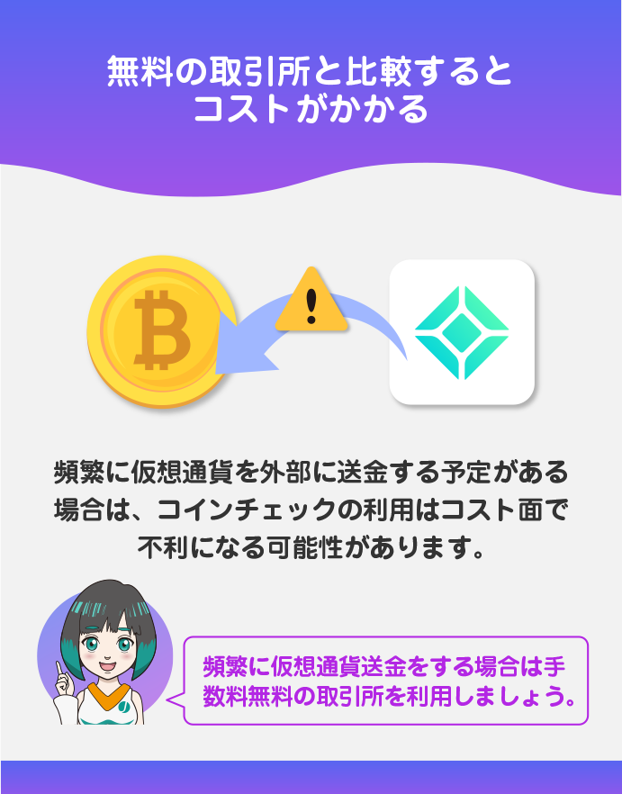 仮想通貨の送金には使わない