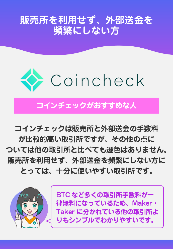 おすすめ:外部に送金せず仮想通貨投資だけをする人